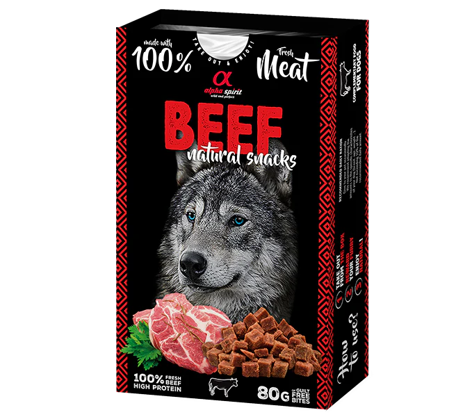 Snack Natural de Ternera Alpha Spirit – Energía y sabor tradicional en formato mini