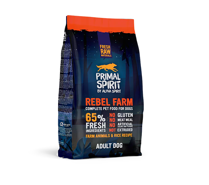 Primal Spirit Rebel Farm Alpha Spirit– Energía y Sabor para tu Maltés