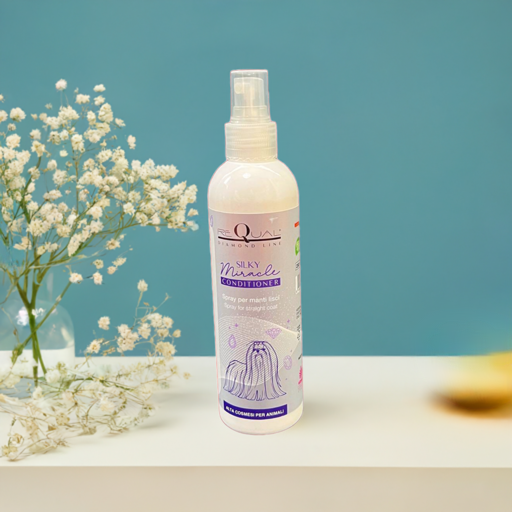 Spray Peinado Bifásico SILKY MIRACLE pelo liso reQual DIAMOND
