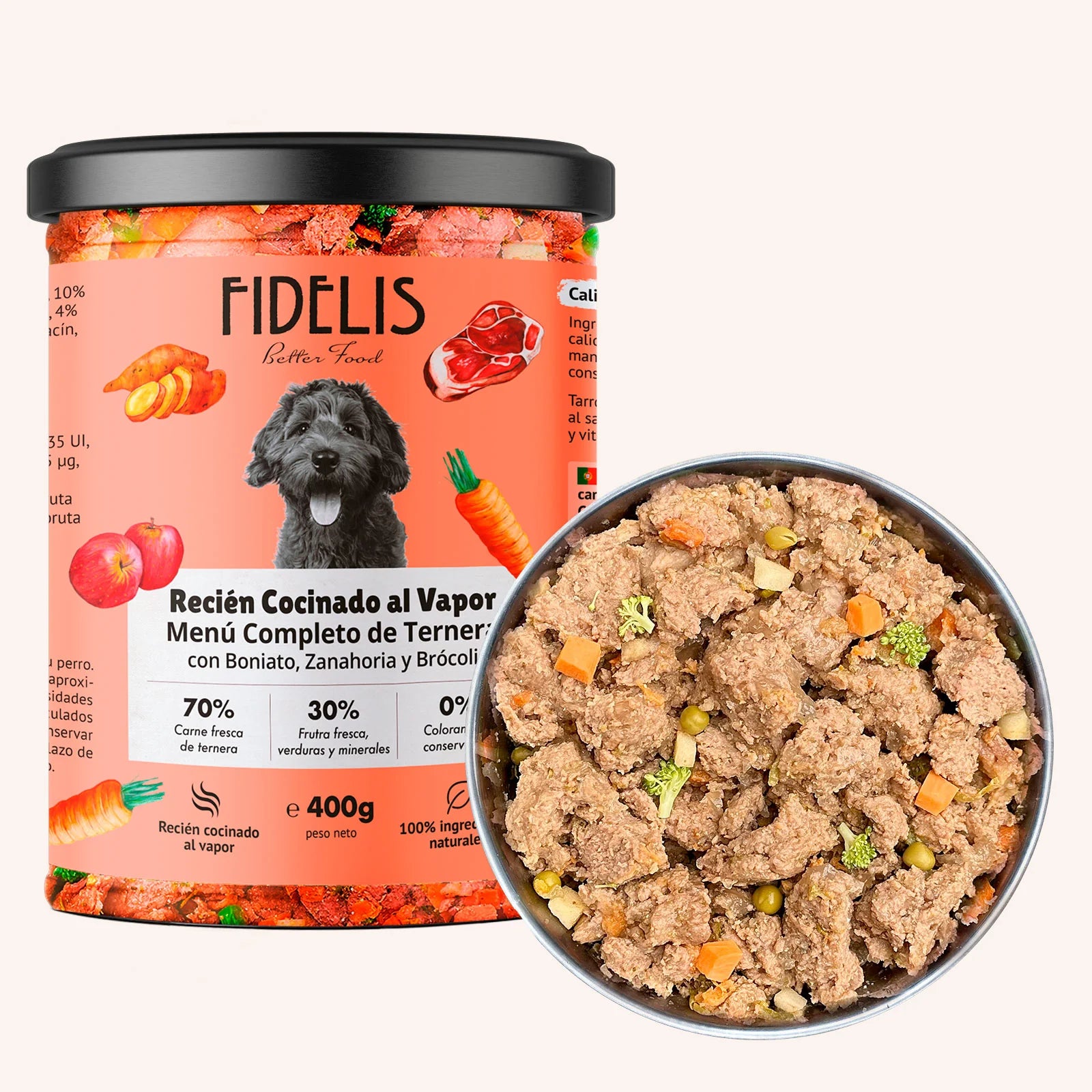 SANADOG Natural Wet Rabbit Food with Sweet Potato, Apricot, and Hemp