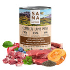 SANADOG Natural Wet Lamb Food with Pumpkin, Fennel, and Chia
