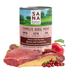 SANADOG Natural Wet Horse Food with Parsnip, Quinoa, and Blueberries