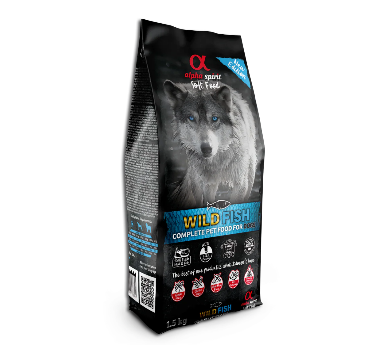 Alimento Alpha Spirit Soft Wild Fish – El Secreto para un Pelaje Blanco y Brillante