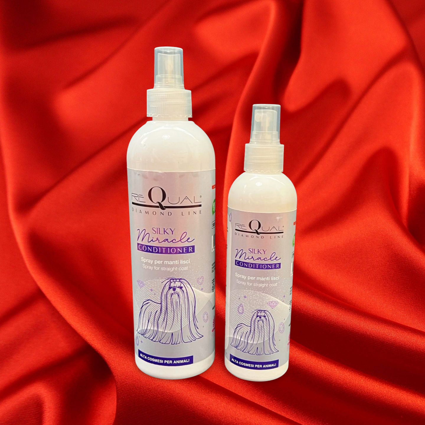 Spray Peinado Bifásico SILKY MIRACLE pelo liso reQual DIAMOND